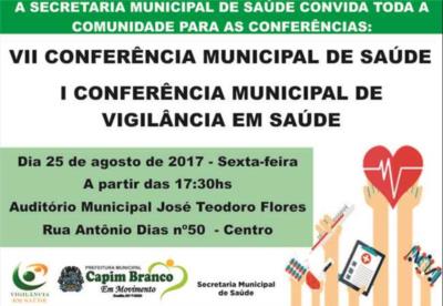 Conferência Municipal de Saúde e de Vigilância em Saúde