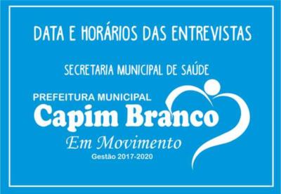 Secretaria Municipal de Saúde: Data e Horários das Entrevistas