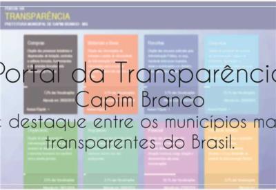 Capim Branco é destaque entre os municípios mais transparentes 