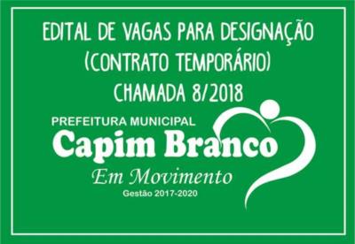 Edital de vagas para designação: Chamada 08/2018