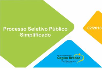 Processo Seletivo Público Simplificado