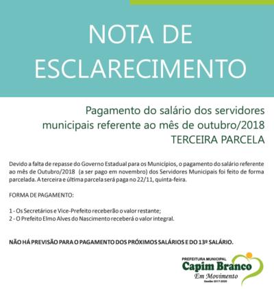 Nota de Esclarecimento