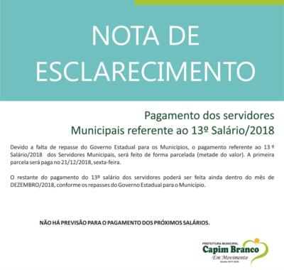 Nota de Esclarecimento