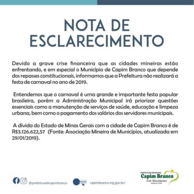 Nota de Esclarecimento