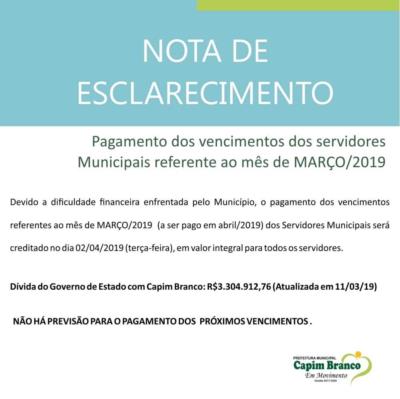 Nota de Esclarecimento