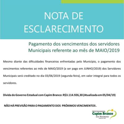 Nota de Esclarecimento