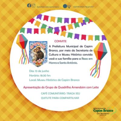 Reza em Honra a St. Antônio