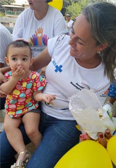 Projeto Saúde em Ação no bairro Araçás