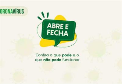 Abre e Fecha: Confira todas as orientações aos sobre o covid-19