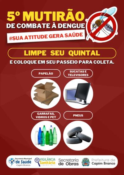 5º  MUTIRÃO DE COMBATE CONTRA DENGUE
