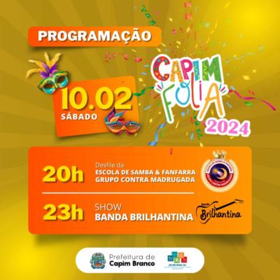 CRONOGRAMA DO CAPIM FOLIA - 2024