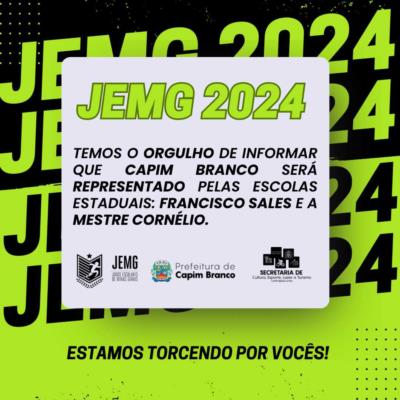 Capim Branco unido no JEMG/2024! 
