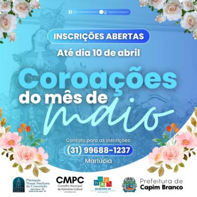 COROAÇÕES DO MÊS DE MAIO 2024