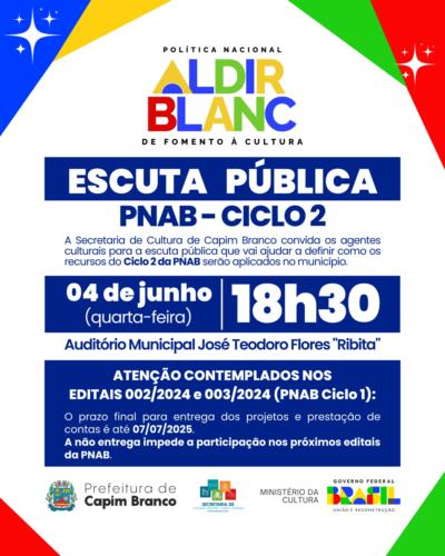 ESCUTA PÚBLICA | CICLO 2 DA PNAB