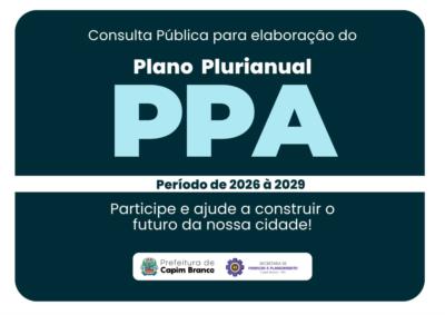 CONSULTA PÚBLICA PARA ELABORAÇÃO DO PLANO PLURIANUAL (PPA) 